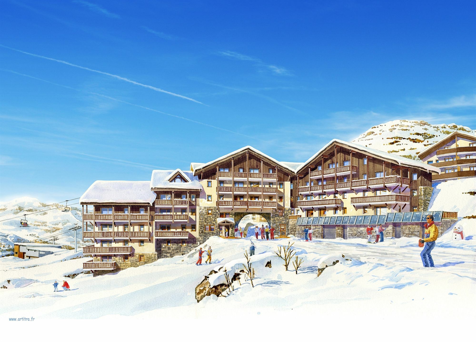 Residence Montana Plein Sud Val Thorens Esterno foto